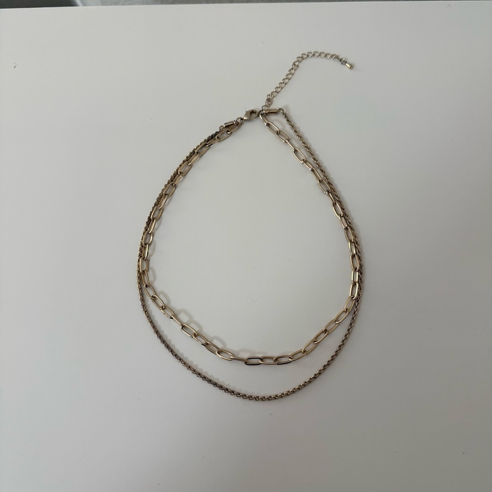 Gold Layered Chain Necklace